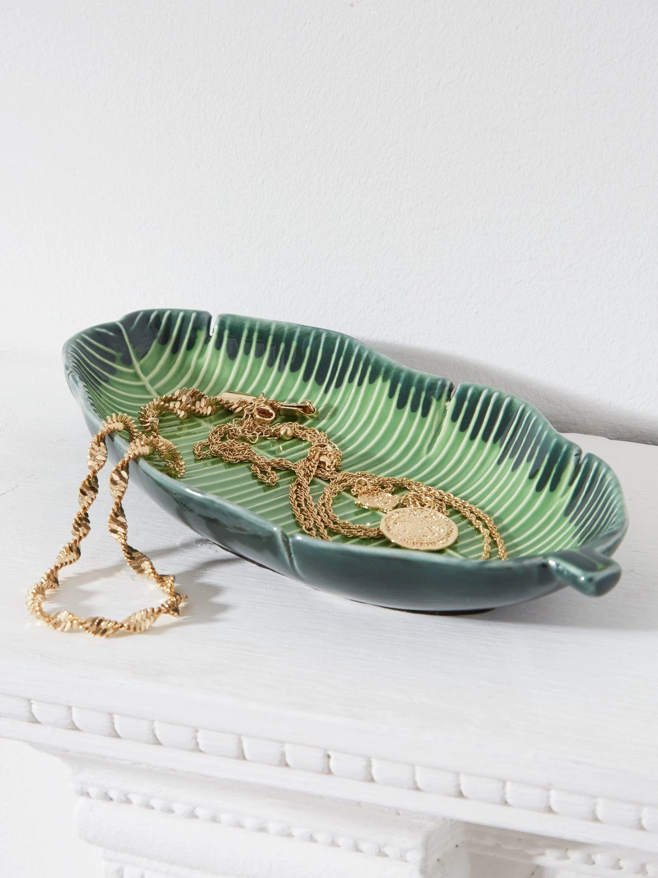 Green Leaf Trinket Dish 4 Green Leaf Trinket Dish - Image 2