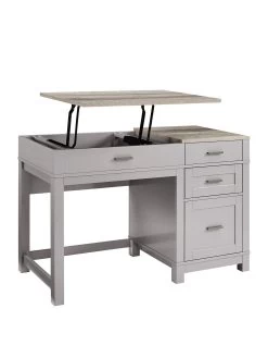 Dorel Home Carver Lift Up Desk - Grey -Home Comprehensive QFVPJ SQ3 0000000005 GREY SLa