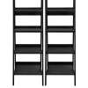 Dorel Home Set Of 2 Lawrence Ladder Bookcases -Home Comprehensive QFVPM SQ1 0000000004 BLACK SLf