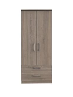 SWIFT Halton Ready Assembled 2 Drawer, 2 Door Wardrobe - FSC® Certified