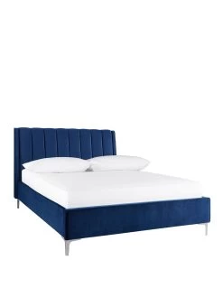 Michelle Keegan Home Phoebe Bed Frame & Headboard - Navy