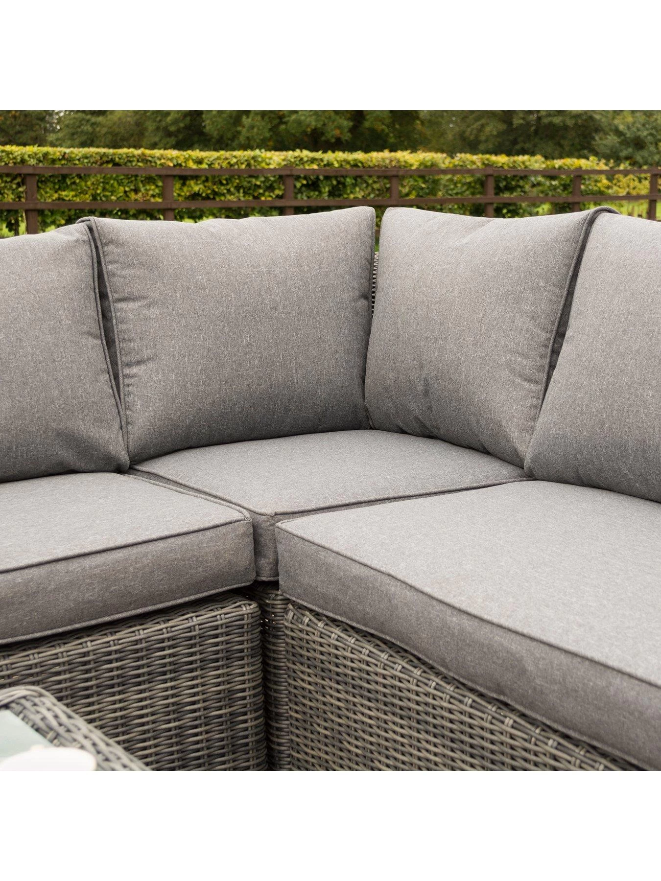 Rowlinson Bunbury Corner Set Grey Weave 6 Rowlinson Bunbury Corner Set Grey Weave - Image 4