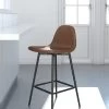 Dorel Home Calvin Bar Stool- Camel -Home Comprehensive QK7F6 SQ1 0000000057 CAMEL RSr