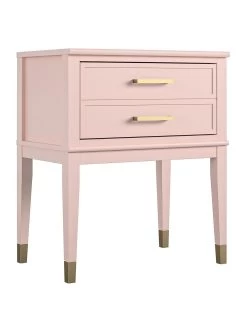 CosmoLiving By Cosmopolitan Westerleigh Side Table- Pink/Gold -Home Comprehensive QKG46 SQ3 0000000743 PINK GOLD SLa