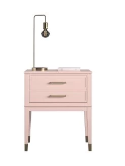CosmoLiving By Cosmopolitan Westerleigh Side Table- Pink/Gold -Home Comprehensive QKG46 SQ4 0000000743 PINK GOLD SLd