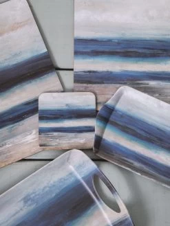 Creative Tops Abstract Ocean View Coasters – Set Of 6 -Home Comprehensive QLRHL SQ3 0000000029 MULTI SLd1
