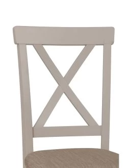 K-Interiors Fontana Ready Assembled Solid Wood Pair Of Dining Chairs -Home Comprehensive QMARY SQ4 0000000311 GREY OAK SLd