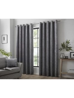 Curtina Kendall Eyelet Lined Curtains