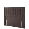 Silentnight Isla Velvet Winged Velvet Padded Headboard -Home Comprehensive QNMJ6 SQ1 0000000071 CHARCOAL SLf