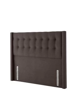 Silentnight Isla Velvet Winged Velvet Padded Headboard