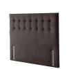 Silentnight Mila Velvet Padded Headboard 1 Silentnight Mila Velvet Padded Headboard -Home Comprehensive QNMLC SQ1 0000000071 CHARCOAL SLf
