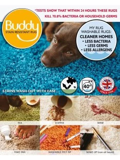 Buddy Washable Shaggy Circle Rug -Home Comprehensive QNNF6 SQ3 0000000005 GREY SLd