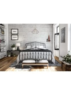 Dorel Home Bushwick Metal Bed Frame - Grey