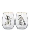 V&A Alice In Wonderland Set Of 2 His & Hers Tumblers 2 V&A Alice In Wonderland Set Of 2 His & Hers Tumblers -Home Comprehensive QTMQP SQ1 0000000647 CLEAR SLf