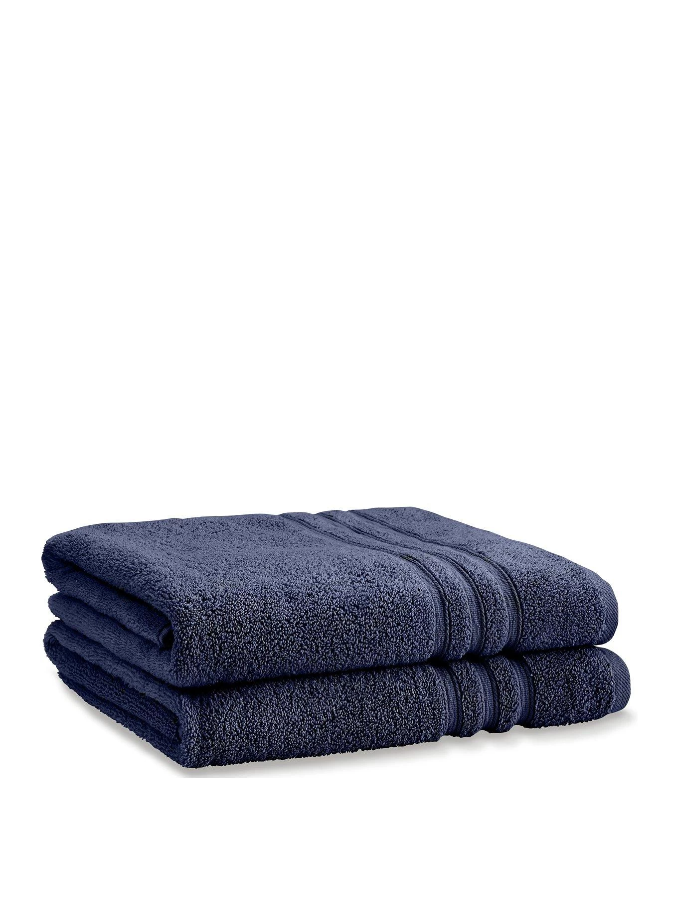 Catherine Lansfield Zero Twist Bath Sheets - Navy 3 Catherine Lansfield Zero Twist Bath Sheets - Navy