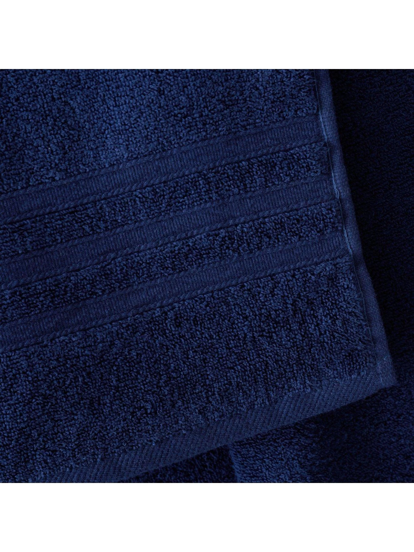 Catherine Lansfield Zero Twist Bath Sheets - Navy 4 Catherine Lansfield Zero Twist Bath Sheets - Navy - Image 2
