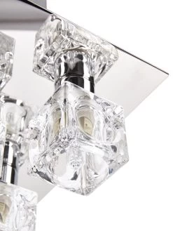 Ice Cube Square Light -Home Comprehensive QULGM SQ4 0000000139 CHROME SLd1