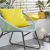 Very Home 2 Pack Of Garden Cushions - Sunshine Yellow - 45 X 45 X 12cm