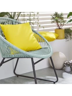 Very Home 2 Pack Of Garden Cushions - Sunshine Yellow - 45 X 45 X 12cm