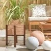 Very Home Square Planter On Wooden Legs - Sand