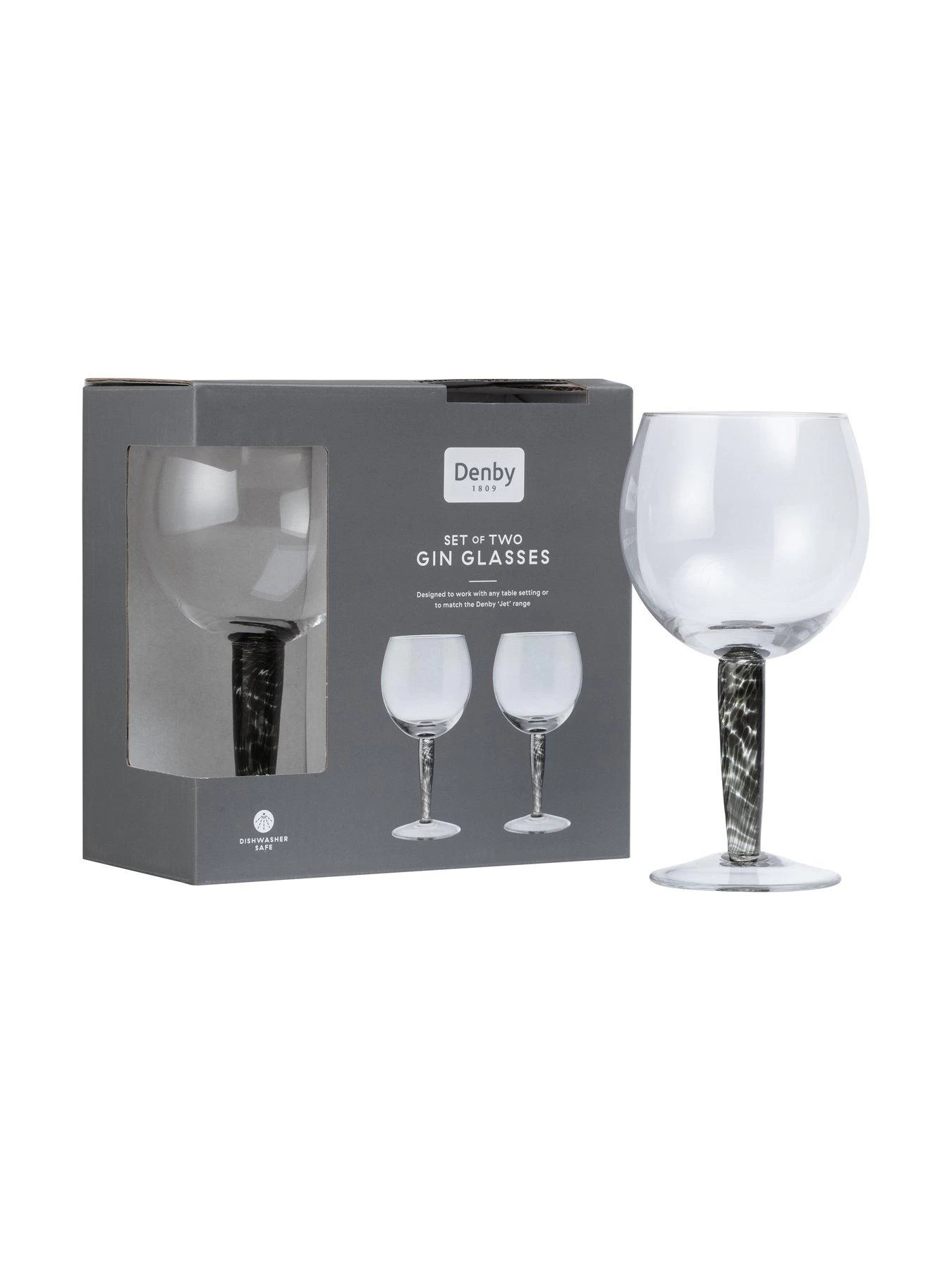Denby Jet Set Of 2 Gin Glasses 4 Denby Jet Set Of 2 Gin Glasses - Image 2
