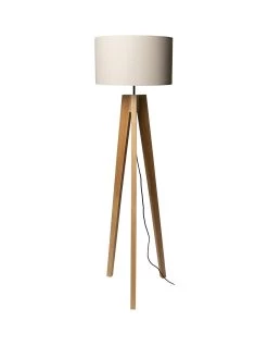 Very Home Toulouse Wooden Floor Lamp - Natural