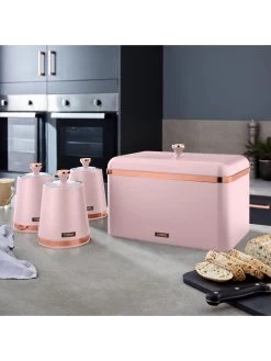 Tower Cavaletto Storage Canisters In Pink – Set Of 3 -Home Comprehensive QYAWH SQ5 0000000063 PINK SLd3