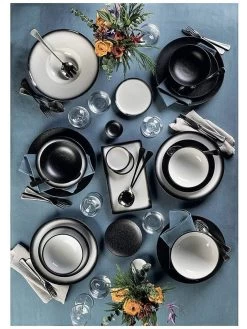 Maxwell & Williams Caviar Granite Porcelain Serving Bowl -Home Comprehensive QYVPR SQ4 0000000048 NAVY SLd2