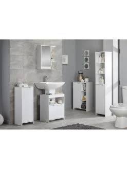 Lloyd Pascal Lexi Mirrored Wall Cabinet 13 Lloyd Pascal Lexi Mirrored Wall Cabinet -Home Comprehensive R7RVE SQ6 0000000013 WHITE SLd2