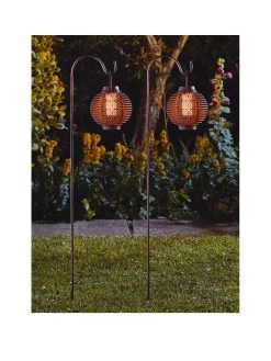 Smart Solar Forli Flaming Lantern 2 Pack