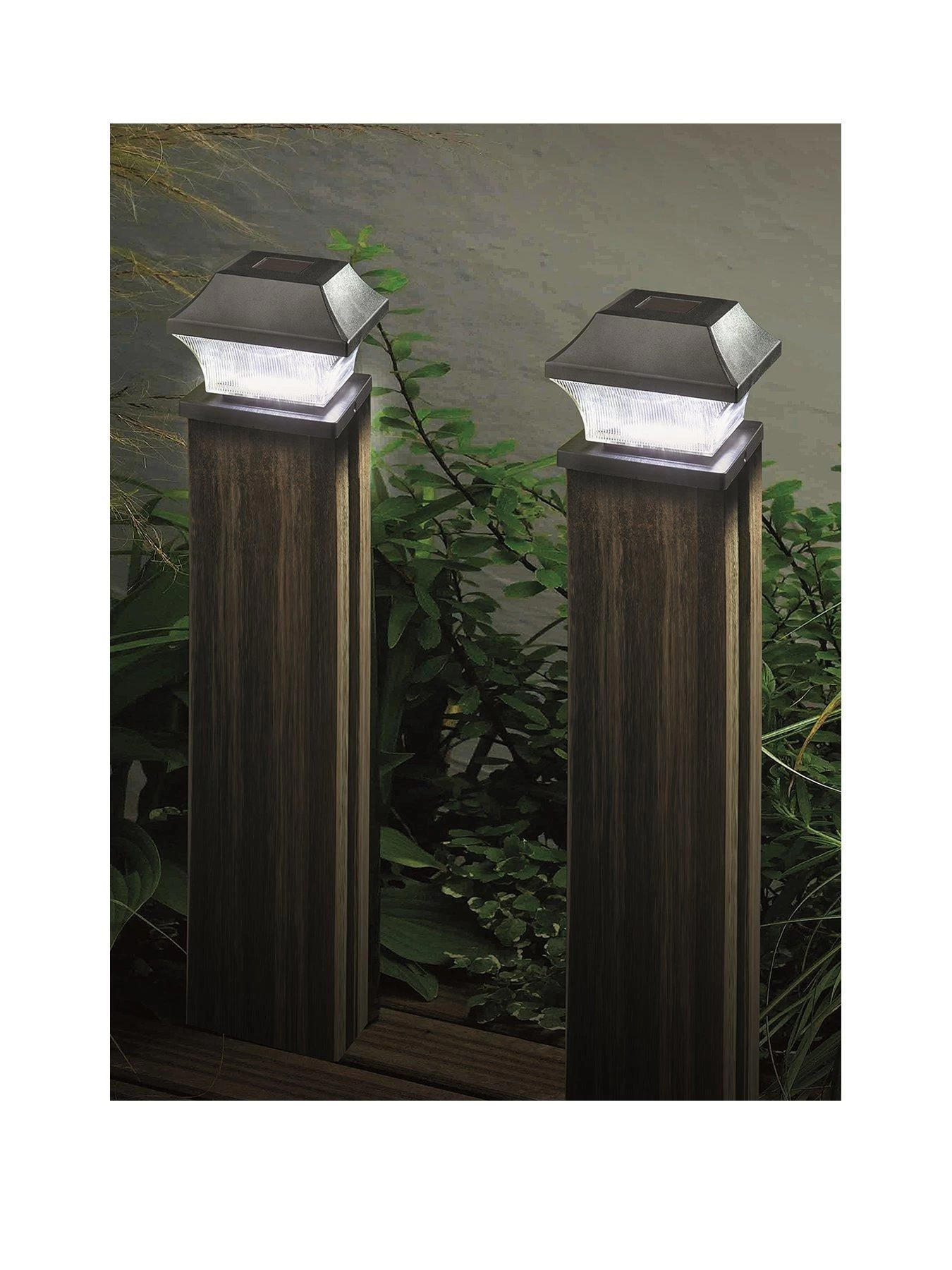 Smart Solar Solar Garden Post Lights (2-Pack) 3 Smart Solar Solar Garden Post Lights (2-Pack)