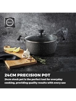 Tower Precision 24 cm Stock Pot -Home Comprehensive RCMUM SQ3 0000000004 BLACK SLd1