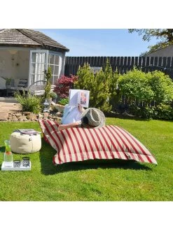 Rucomfy Giant Stripe Squarbie (Indoor/Outdoor) 10 Rucomfy Giant Stripe Squarbie (Indoor/Outdoor) -Home Comprehensive RCR66 SQ4 0000000017 RED SLd1