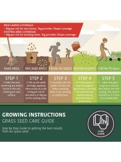 Multi Purpose & Hard-Wearing Grass Seed Mix Back Lawn 1kg -Home Comprehensive RF3FR SQ4 0000000088 NO COLOR SLd2