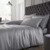 Catherine Lansfield Silky Soft Satin Duvet Cover Set - Silver Grey 1 Catherine Lansfield Silky Soft Satin Duvet Cover Set - Silver Grey -Home Comprehensive RF3LA SQ1 0000000035 SILVER RSr