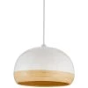 Everyday Hampton Bamboo Easy-Fit Lightshade – White -Home Comprehensive RF77G SQ1 0000000013 WHITE SLf