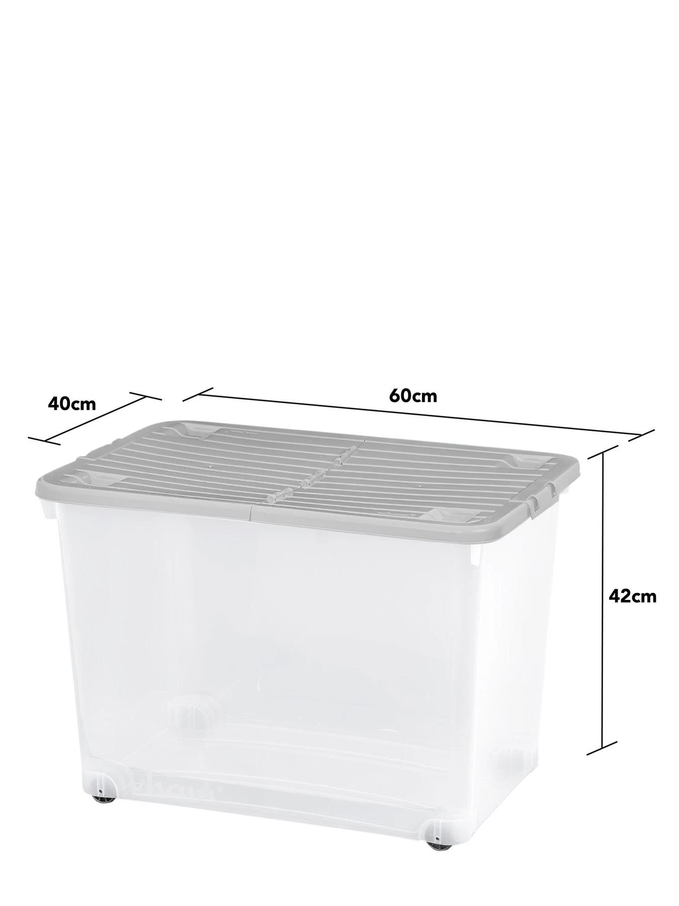 Wham Set Of 3 80l Wheeled Boxes With Folding Lid - 80 Litre 6 Wham Set Of 3 80l Wheeled Boxes With Folding Lid - 80 Litre - Image 4