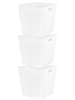 Wham Set 3 Studio Cube Baskets 8 Wham Set 3 Studio Cube Baskets -Home Comprehensive RFEEU SQ3 0000000013 WHITE SLd1