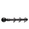 Everyday Ball Finial Extendable Curtain Pole – Black -Home Comprehensive RGL33 SQ1 0000000004 BLACK SLf