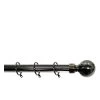 Very Home Palermo Ball Finial 25-28mm Extendable Curtain Pole – Pewter -Home Comprehensive RGL4P SQ1 0000000395 PEWTER SLf