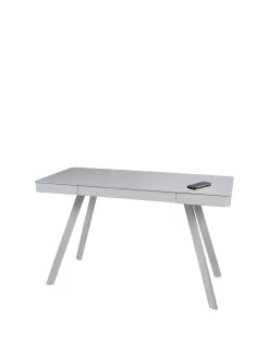 Koble Silas 2.0 Desk With Wireless Charging, Speakers And Bluetooth Connection - Light Grey