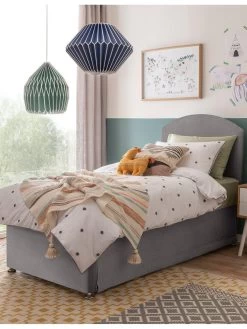 Silentnight Kids 600 Pocket Maxi Store Velvet Divan Bed Set, Headboard Included