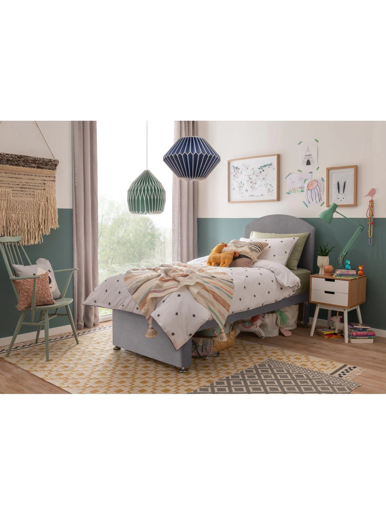 Silentnight Kids 600 Pocket Maxi Store Velvet Divan Bed Set, Headboard Included 5 Silentnight Kids 600 Pocket Maxi Store Velvet Divan Bed Set, Headboard Included - Image 3