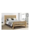 Julian Bowen Amsterdam Oak DoubleĀ Bed Frame 2 Julian Bowen Amsterdam Oak DoubleĀ Bed Frame -Home Comprehensive RPTHM SQ1 0000000006 OAK SLa