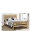 Julian Bowen Amsterdam Oak King Size Bed Frame -Home Comprehensive RPTHN SQ1 0000000006 OAK SLa