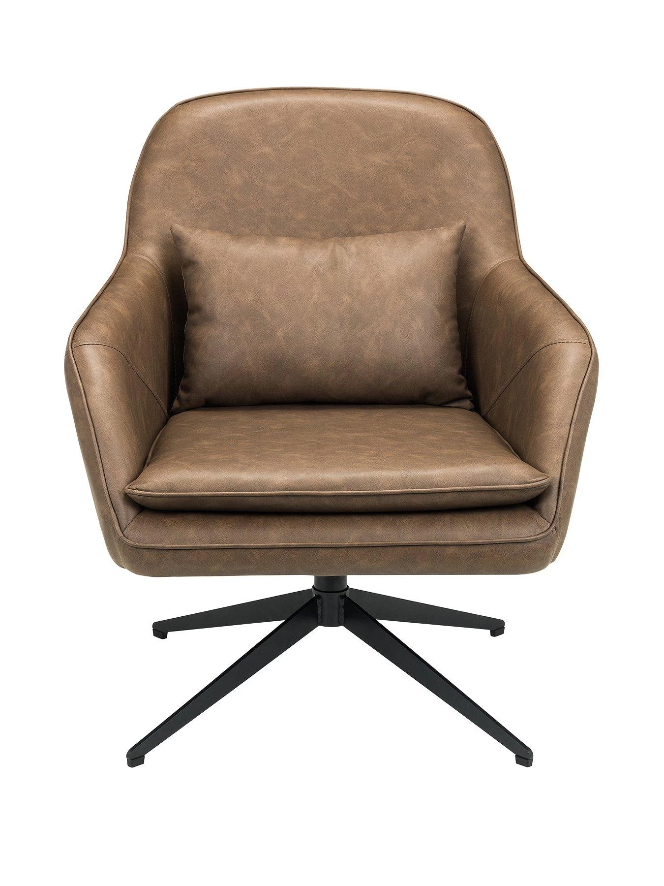 Julian Bowen Bowery Faux Leather Swivel Chair 4 Julian Bowen Bowery Faux Leather Swivel Chair - Image 2