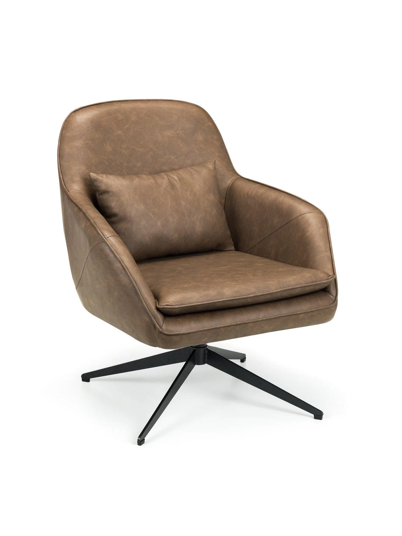 Julian Bowen Bowery Faux Leather Swivel Chair 5 Julian Bowen Bowery Faux Leather Swivel Chair - Image 3