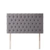 Silentnight Amalia Velvet Padded Headboard -Home Comprehensive RQDE6 SQ1 0000000071 CHARCOAL SLf