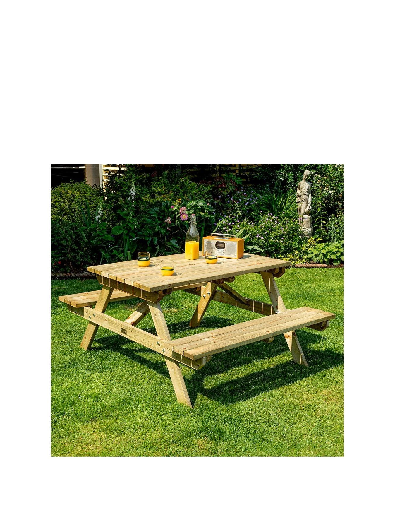 Rowlinson 4ft Picnic Bench 3 Rowlinson 4ft Picnic Bench