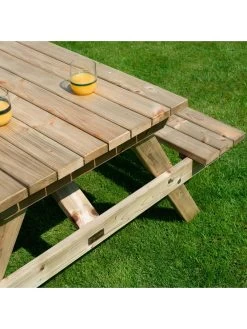 Rowlinson 4ft Picnic Bench 14 Rowlinson 4ft Picnic Bench -Home Comprehensive RRDQG SQ6 0000000088 NO COLOR SLd2